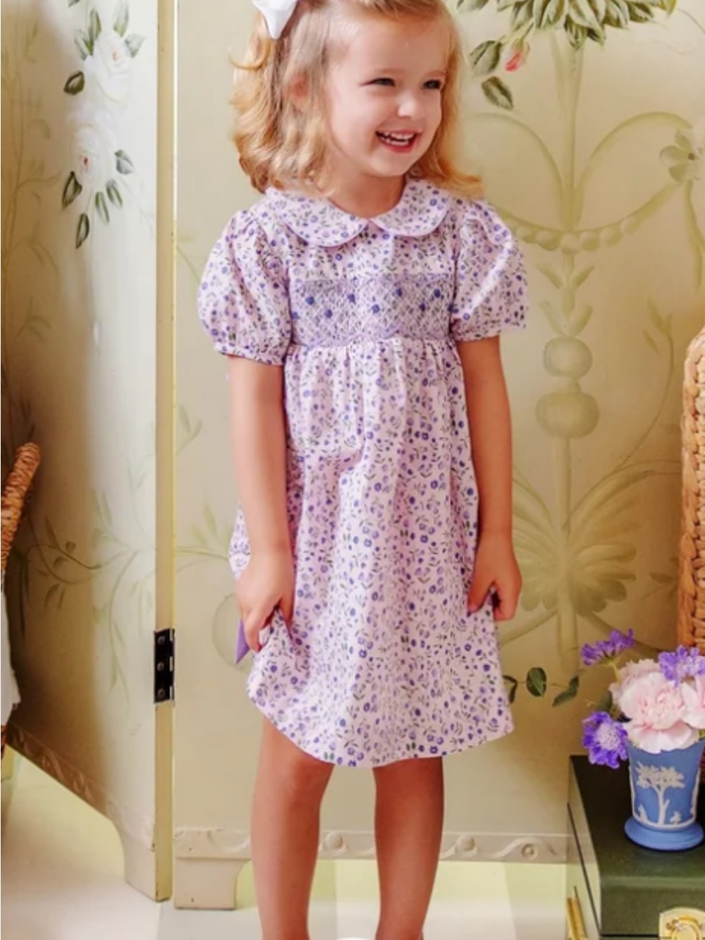 The Beaufort Bonnet Company Dottie Hart Dress featuring Tuxedo Park Tulips